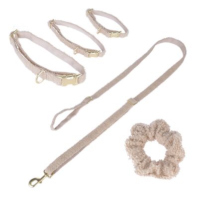 TIAKI Sherpa Collar, Lead & Scrunchie Large Size Collar: 42-66cm (Neck Circumference)