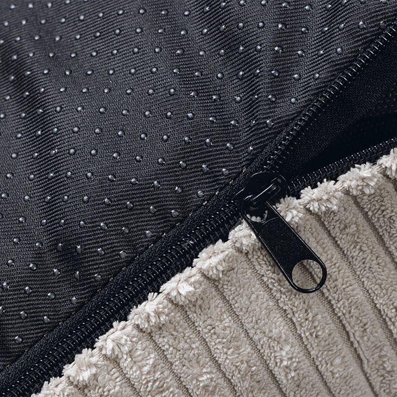 Designed by Lotte Ribbed Lounger Cushion - Light Grey approx. 70 x 55 x 15cm (L x W x H)