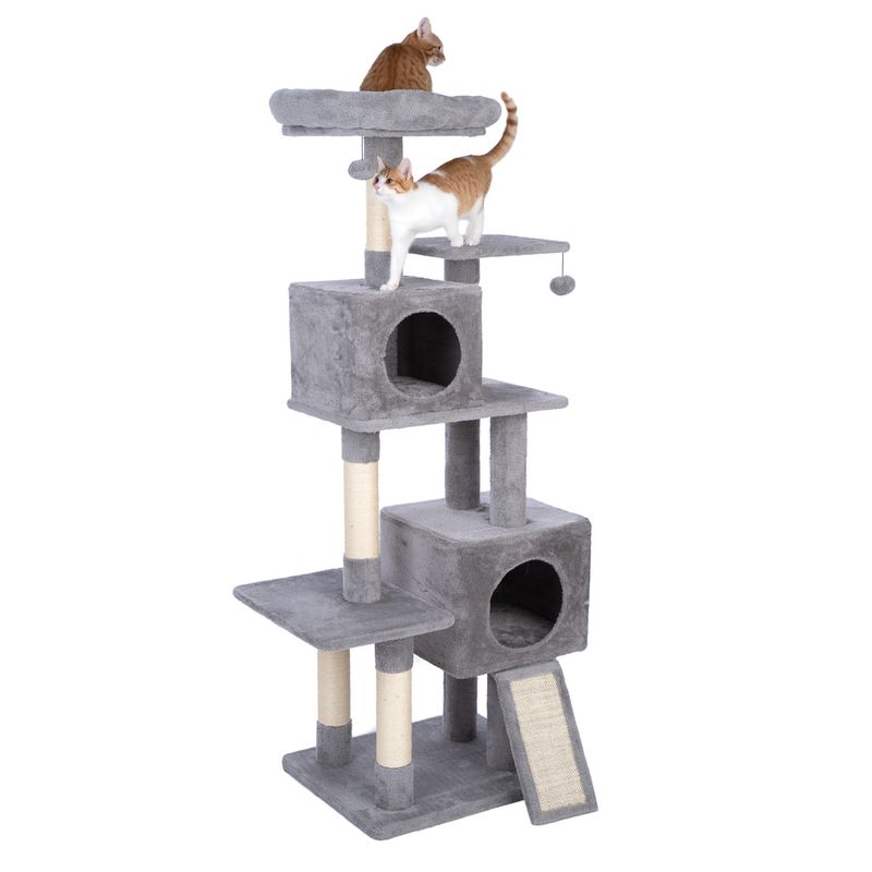 zooplus Basics Scratching Tree - Large Grey