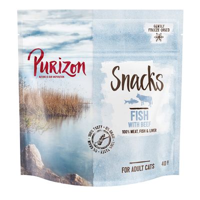 Purizon Cat Snacks - Grain-Free Fish & Beef 40g