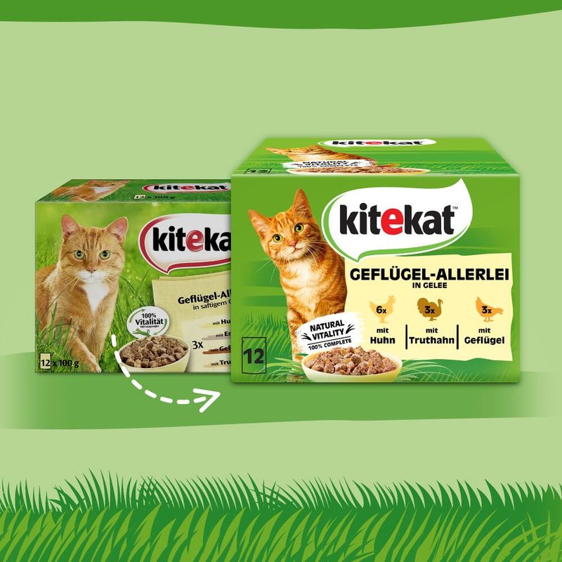 Kitekat Variety Pouches Saver Pack 48 x 85g Classic Selection in Gravy