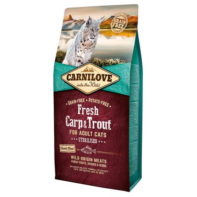 Carnilove Fresh Sterilized Cat Carp & Trout 6 kg