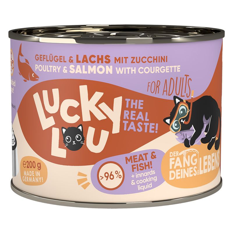 Lucky Lou Adult Saver Pack 24 x 200g Poultry & Duck