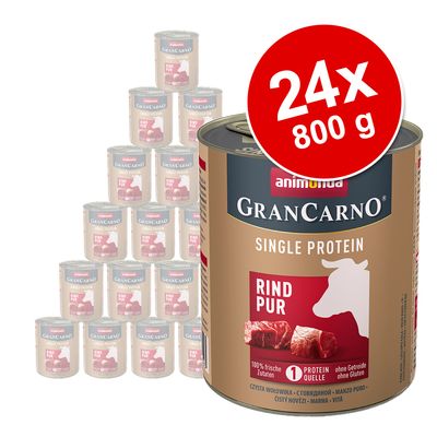 animonda GranCarno Adult Single Protein Saver Pack 24 x 800g Pure Chicken