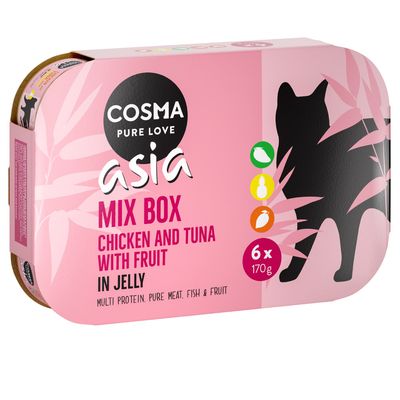 Cosma Asia Fruit in Jelly 6 x 170g Mixed Pack I