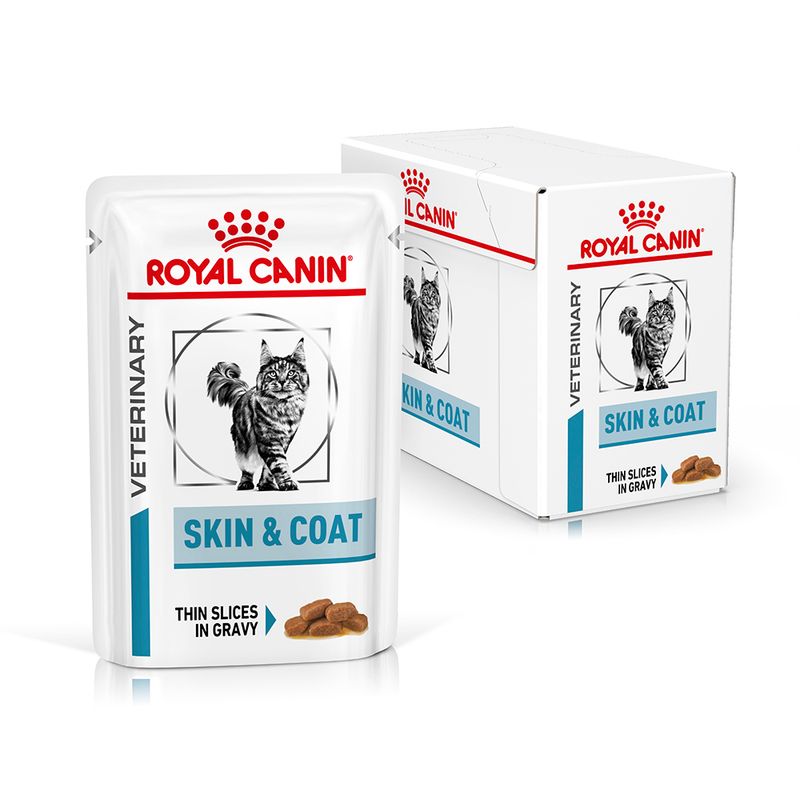 Royal Canin Veterinary Feline Skin & Coat in Gravy 12 x 85g