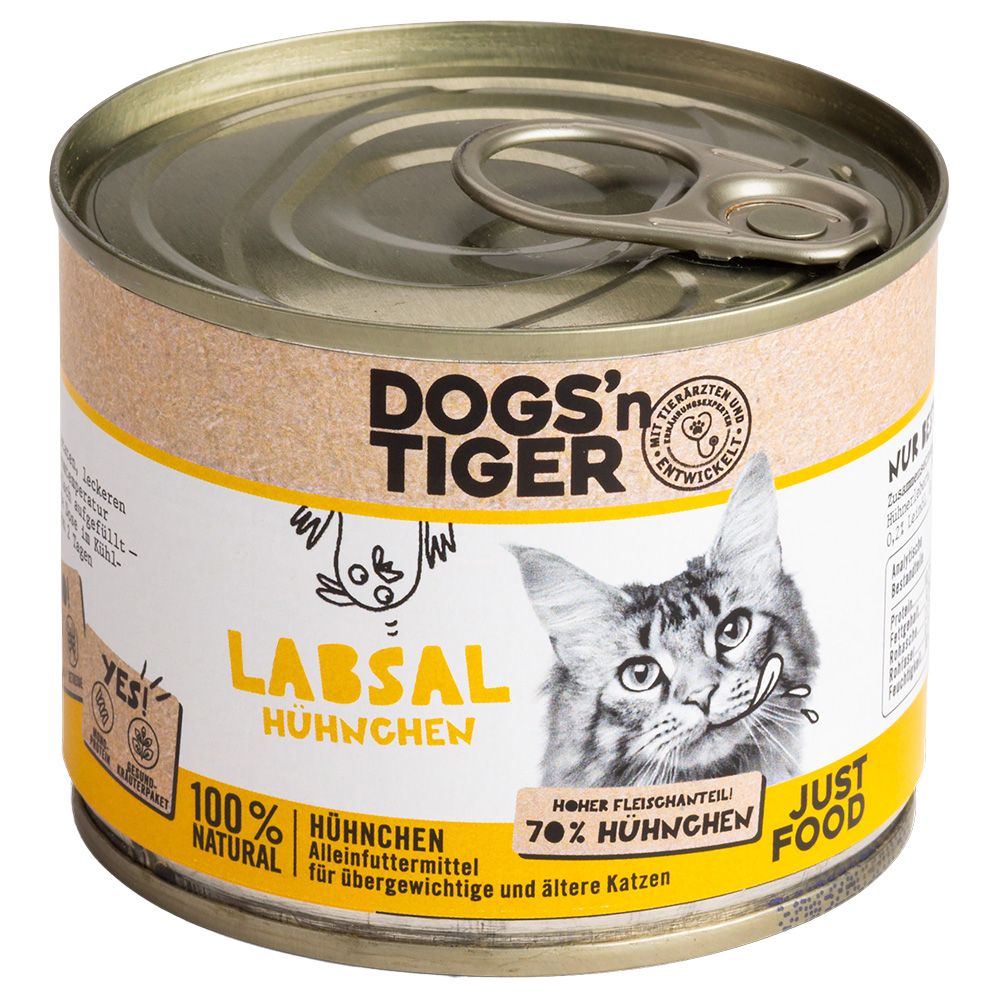 Dogs'n Tiger Senior Cat 6 x 200g Refreshment: Chicken