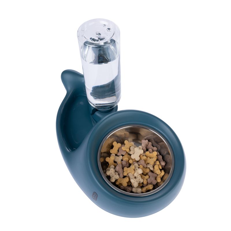 TIAKI Small Whale Food and Water Dispenser 350ml Food & 500ml Water