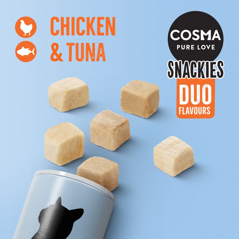 Cosma Snackies DUO 2 in 1 Freeze-dried Cat Snacks Chicken & Tuna (26g)