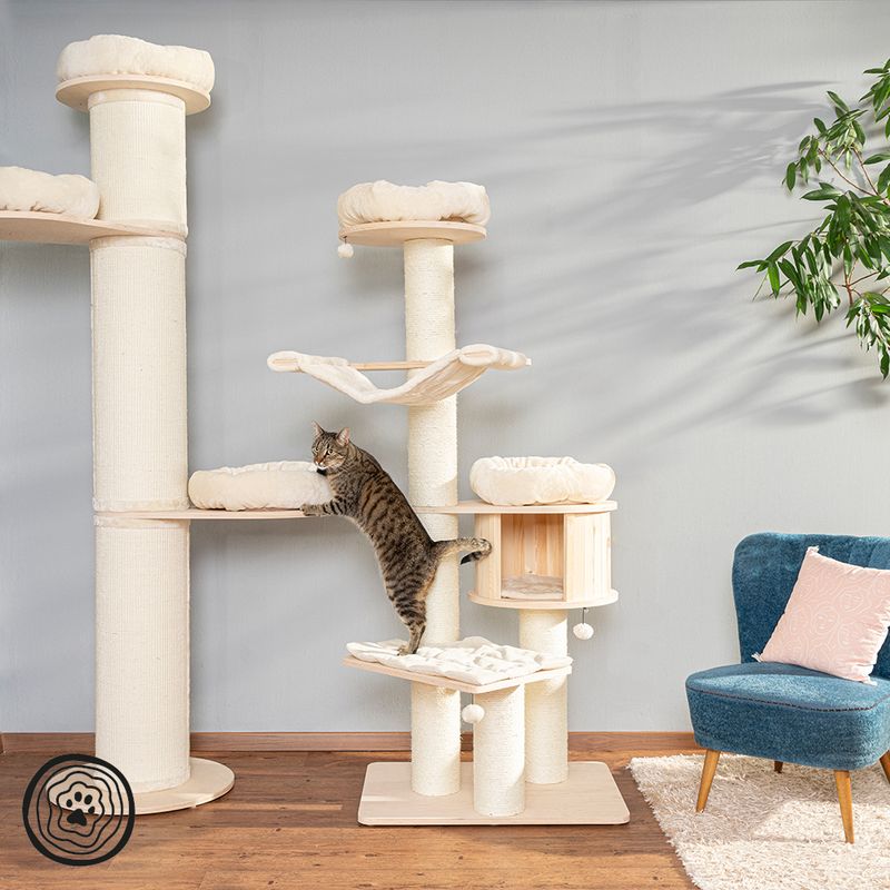 Natural Paradise Scratching Pillar - Jasmine XXL Cream