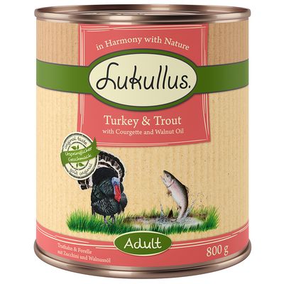Lukullus Adult Turkey & Trout - Grain-Free 6 x 800g