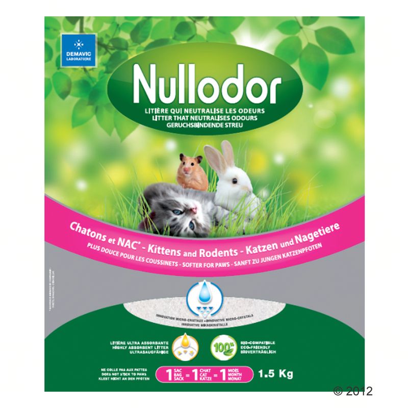 Nullodor Silicate Litter for Cats and Small Animals 1,5 kg