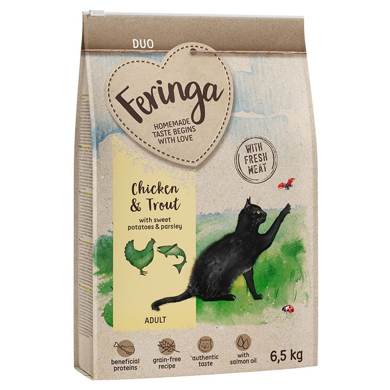 Feringa Dry Cat Food Economy Packs Classic Duck (2 x 6.5kg)