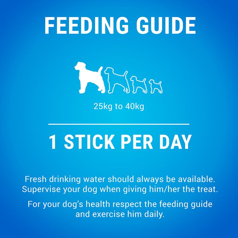 PURINA Dentalife Daily Dental Care Snacks for Large Breed Dogs (25-40kg) 18 Sticks (6 x 106g)