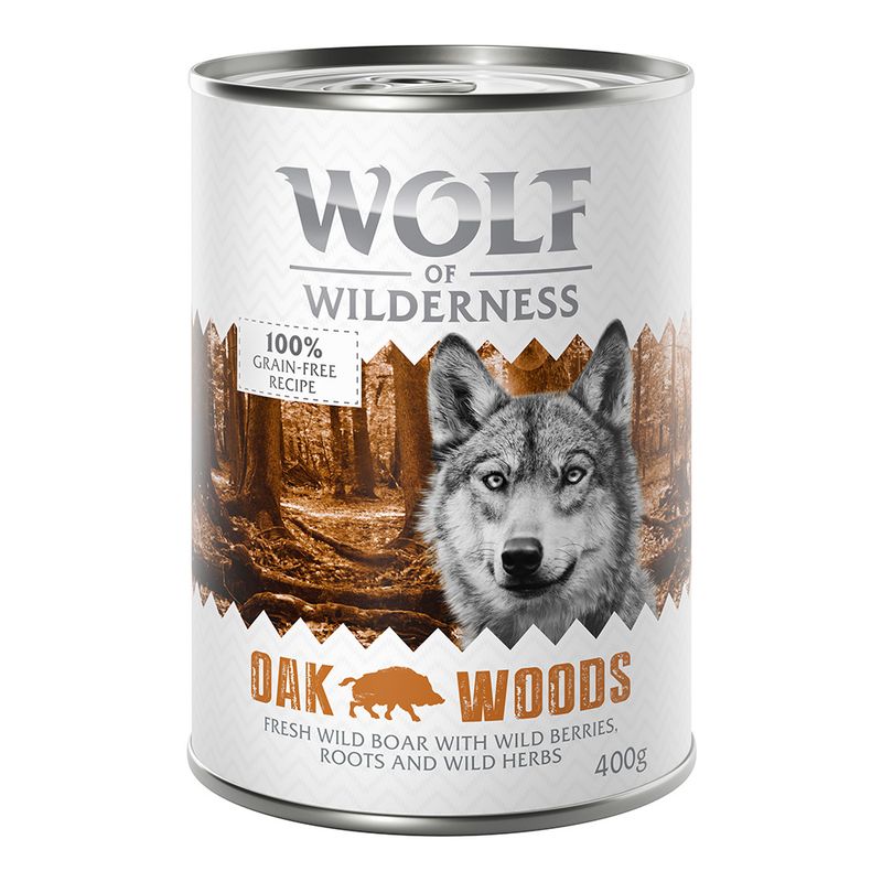 Wolf of Wilderness Adult Single Protein 6 x 400g Mixed Pack 1 (3 Varieties)
