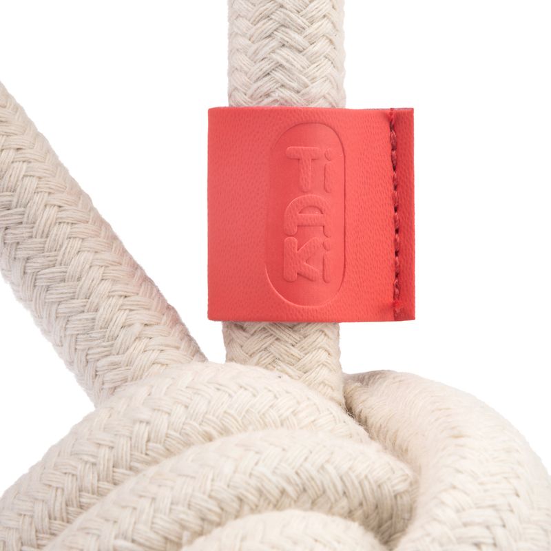 TIAKI Dog Toy Rope Ball with Handle L 23 x Ø 8,3 cm