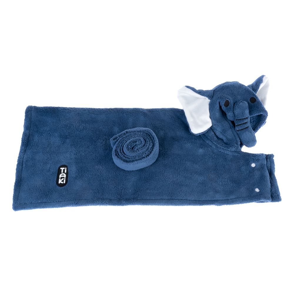 TIAKI Dog Bathrobe - Elephant approx. 40cm Back Length