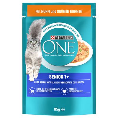 PURINA ONE Senior 7+ with Chicken & Green Beans (26 x 85g)