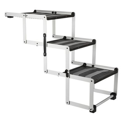 Trixie Friends on Tour 3-step Folding Stairs Aluminium/TPR 120 x 37 x 50 cm / 100 x 37 x 57 cm (L x W x H)