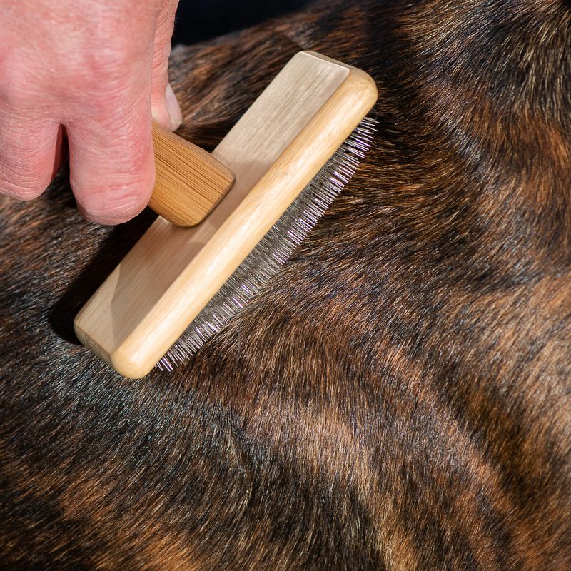 kooa Bamboo Slicker Brush 15.5 x 12.2cm (L x W)