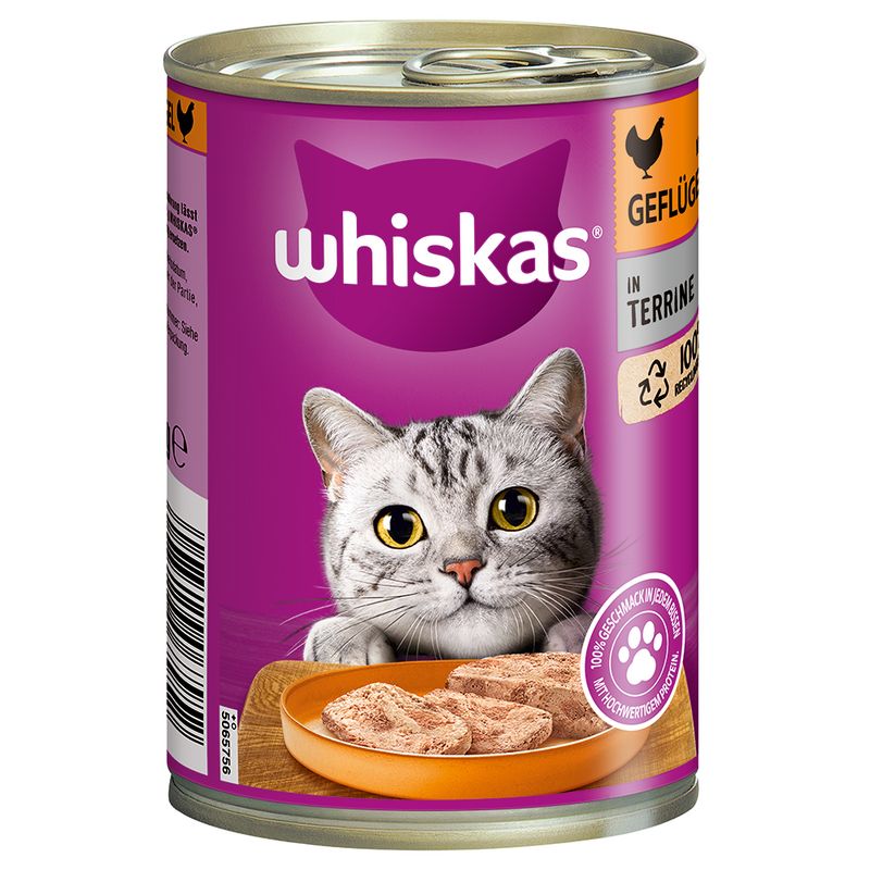 Whiskas 1+ Cans 12 x 400g Salmon in Jelly