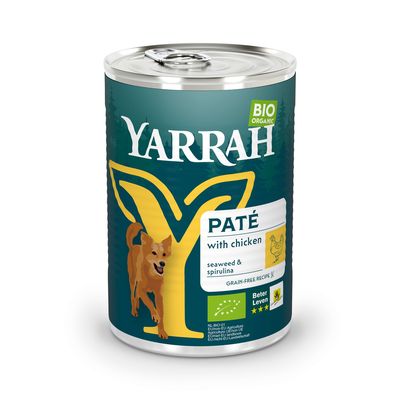 Yarrah Organic Chicken Paté with Organic Spirulina & Organic Seaweed 6 x 400 g