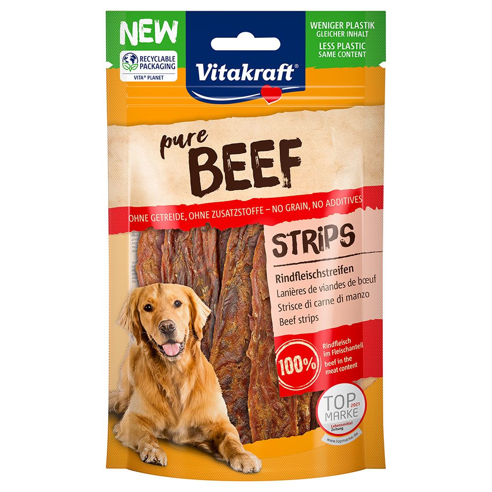 Vitakraft Pure Beef Strips 80g