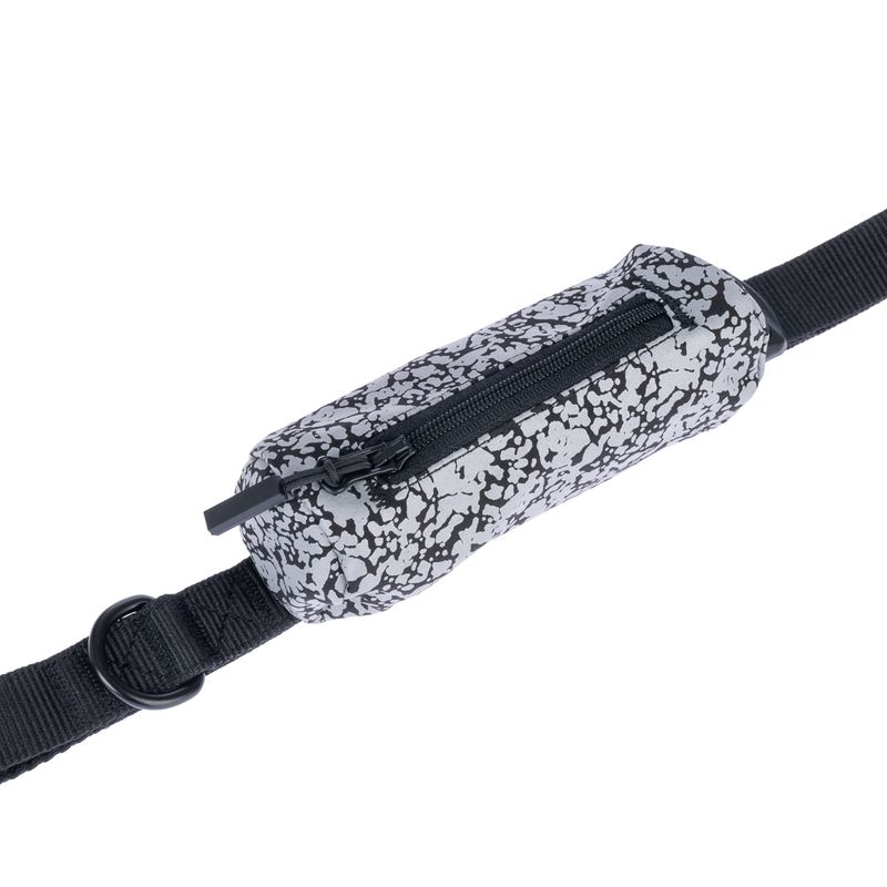 TIAKI Reflective Dog Lead with Poop Bag Holder 120 - 160 cm Length, 20mm Width