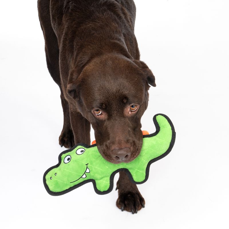 TIAKI Happy Croco Tough Dog Toy 33 x 14 x 5cm (Lx W x H)