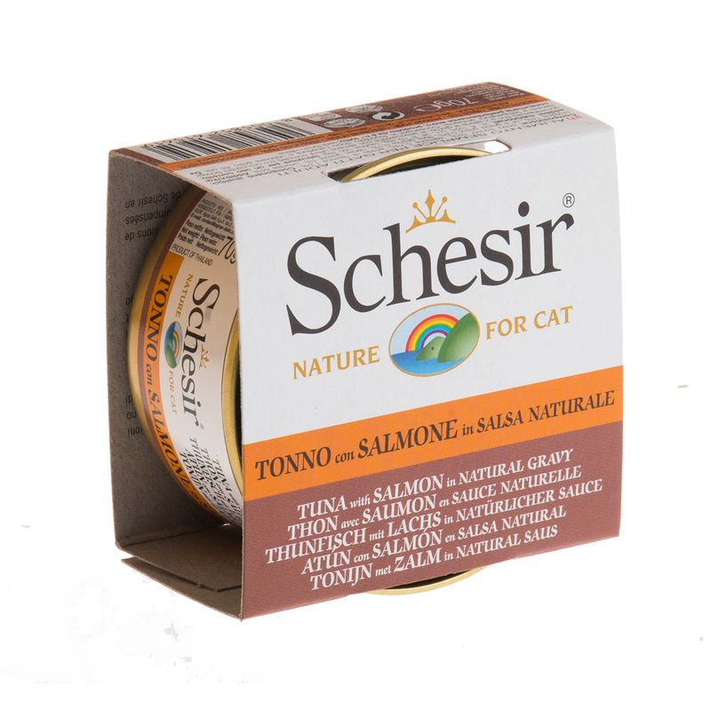 Schesir in Natural Gravy 6 x 70g Chicken & Ham