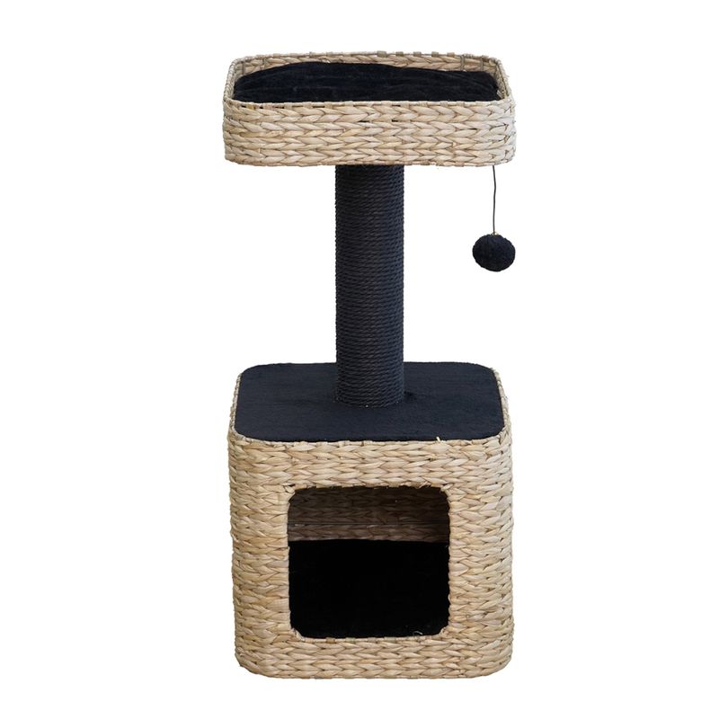 Karlie Water Hyacinth Scratching Post Sombra S Black / natural