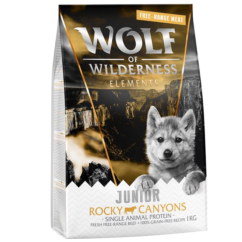 2 x 1kg Wolf of Wilderness Dry Dog Food - Try Now! Adult \