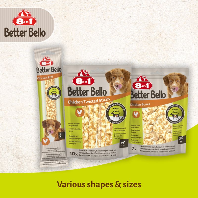 8in1 Better Bello Chicken Roll 1 Piece (Size L)