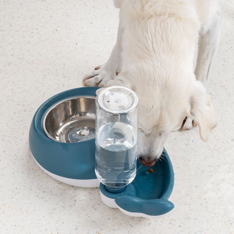 TIAKI Small Whale Food and Water Dispenser 350ml Food & 500ml Water