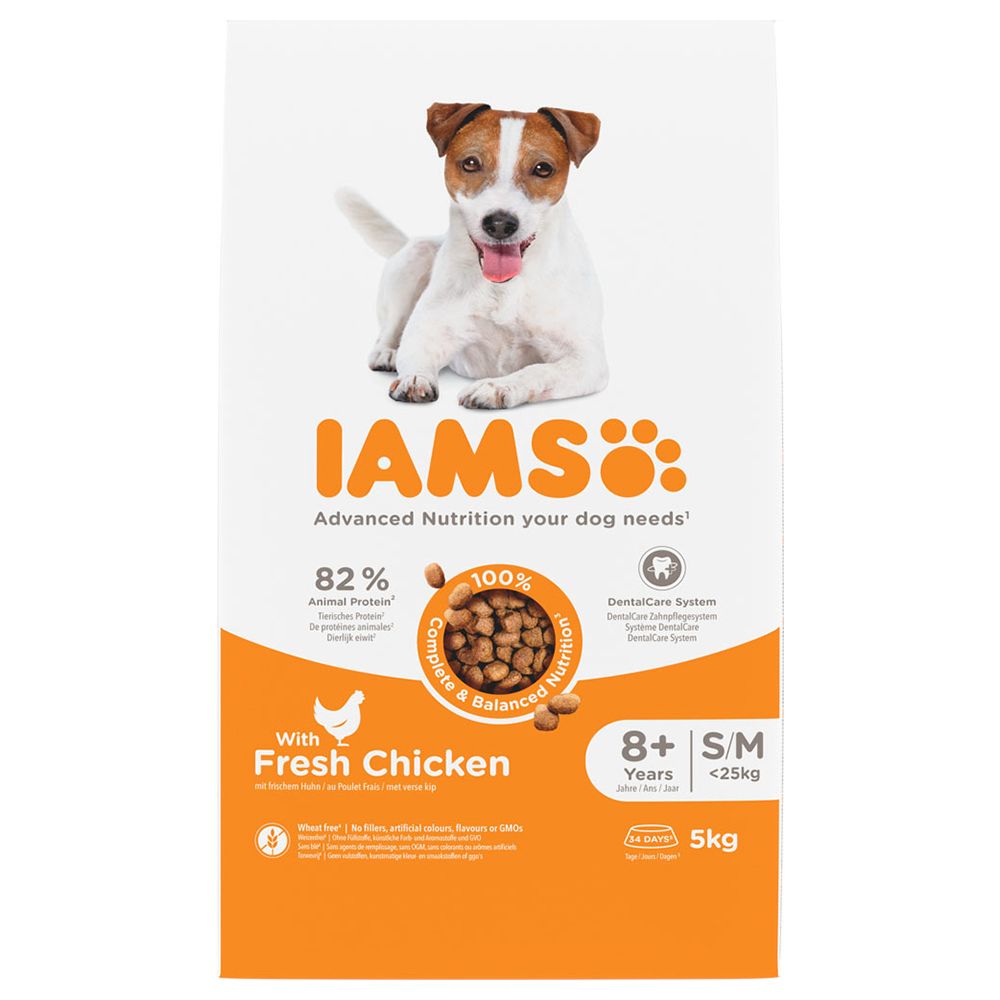 IAMS Advanced Nutrition Senior Small & Medium Dog 8+ with Chicken 5kg