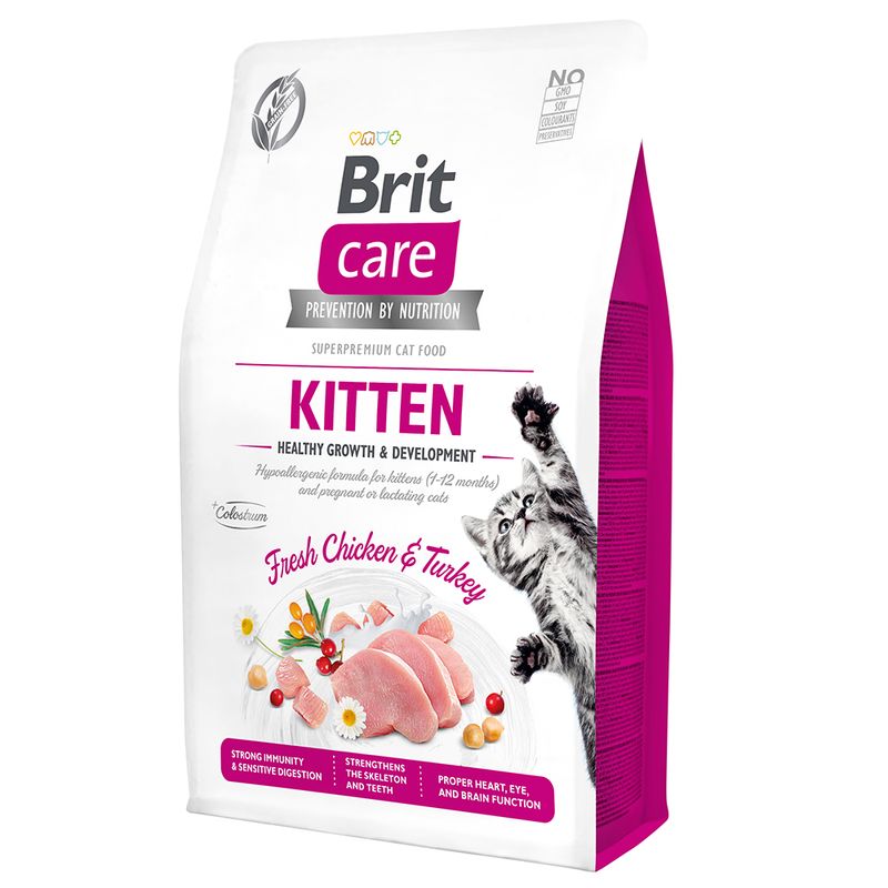 Brit Care Grain-Free Kitten Healthy Growth & Development Economy package: 2 x 7 kg