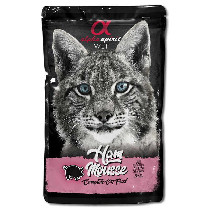 alpha spirit Multi-Flavour Pouch for cats 10 x 85 g