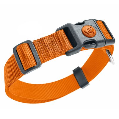 HUNTER Halsband London, orange Vario Basic Gr.S: 24-36 cm Halsumfang, B 10 mm