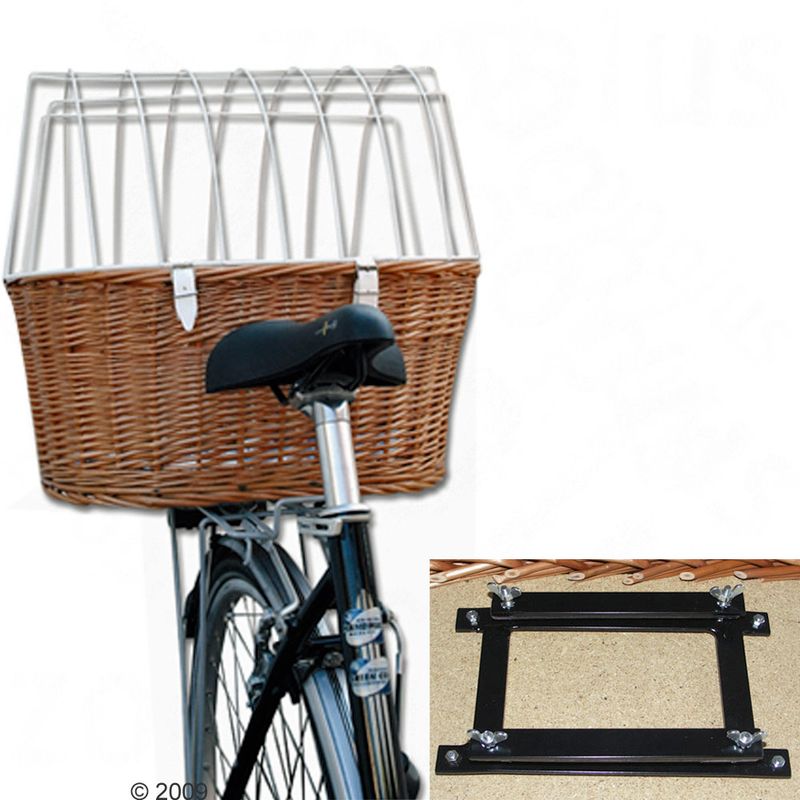 Aumüller Bicycle Basket with Wire (Luggage Rack Mount) 53 x 35 x 43 cm (LxWxH) (approx.)