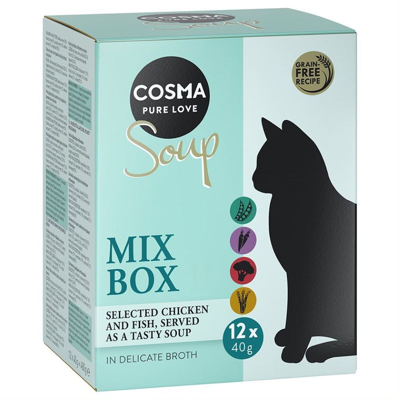 Cosma Soup 12 x 40g Mix 1 (4 Varieties)