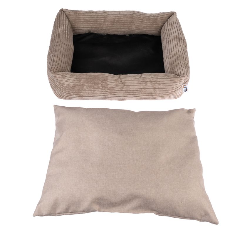 TIAKI Lincoln Cord Dog Bed 65 x 55 x 15 cm (L x W x H)