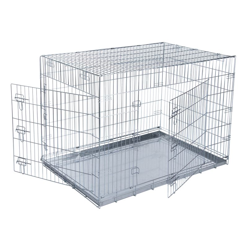 Double Door transport cage W 78 x D 118 x H 84 cm