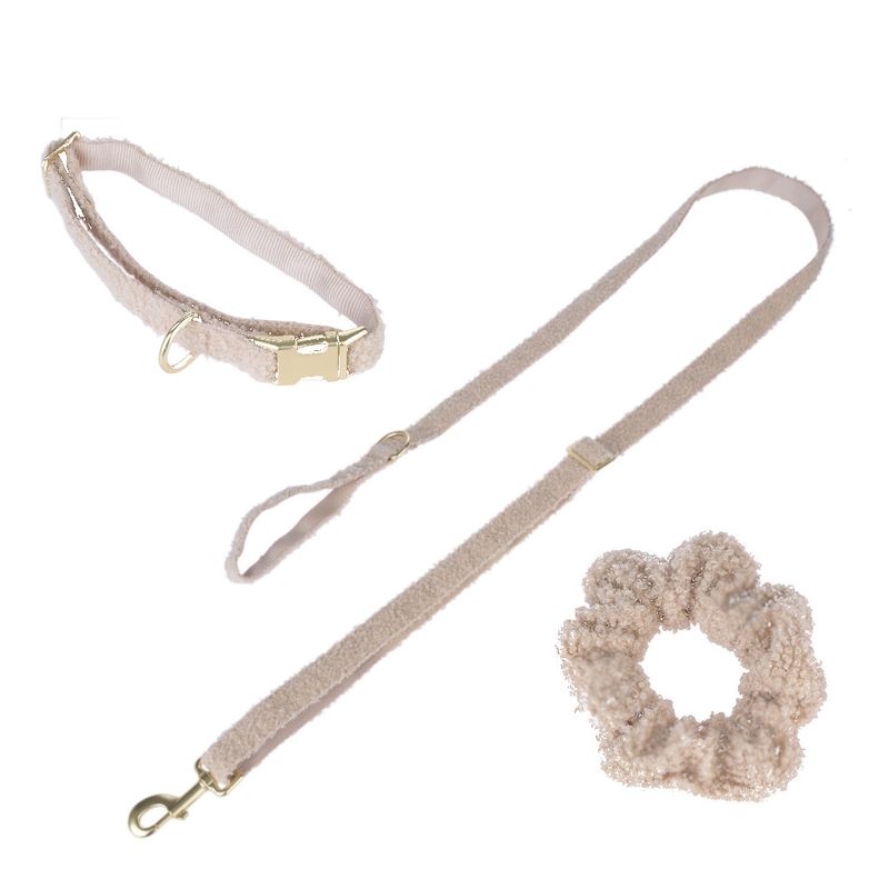 TIAKI Sherpa Collar, Lead & Scrunchie Large Size Collar: 42-66cm (Neck Circumference)