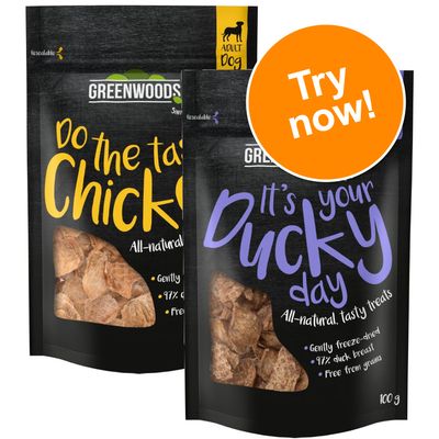 Greenwoods Nuggets Dog Treats Mixed Trial Pack 2 x 100g Mixed Pack (2 Varieties)