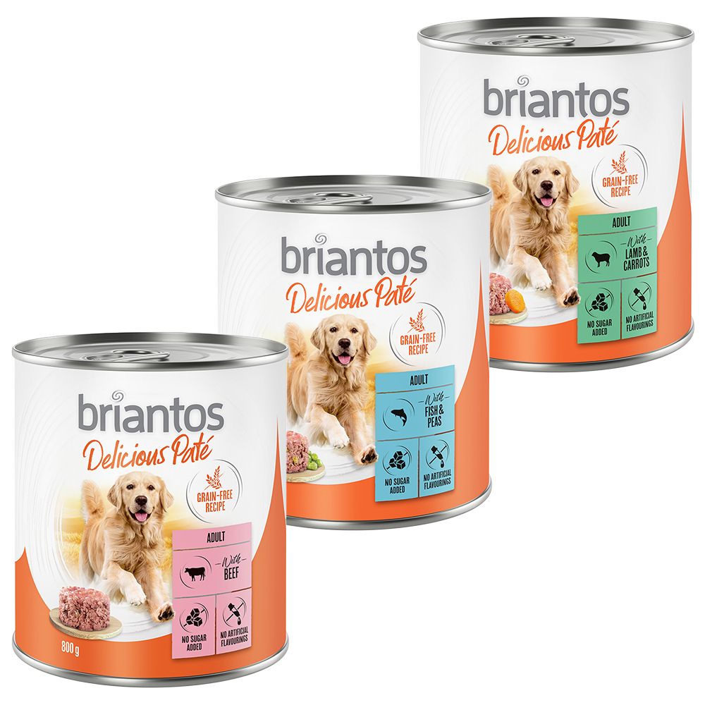 Briantos Delicious Paté 6 x 800g Mixed Pack (3 Varieties)