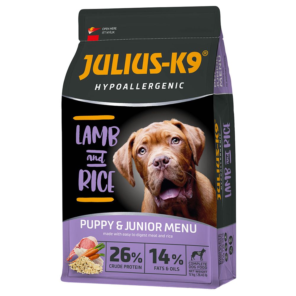 JULIUS-K9 High Premium Puppy & Junior Hypoallergenic Lamb 12kg