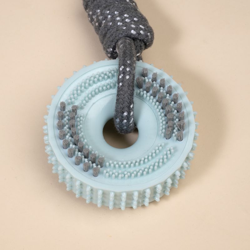 TIAKI Spiky Wheel Chew Toy with Rope approx. 30 x 9 x 4 cm (L x W x H)