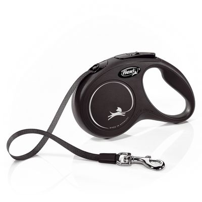 flexi Black New Classic Harness 5m Lead S: up to 15kg