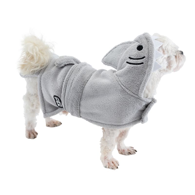 TIAKI Dog Bathrobe - Shark approx. 25cm Back Length