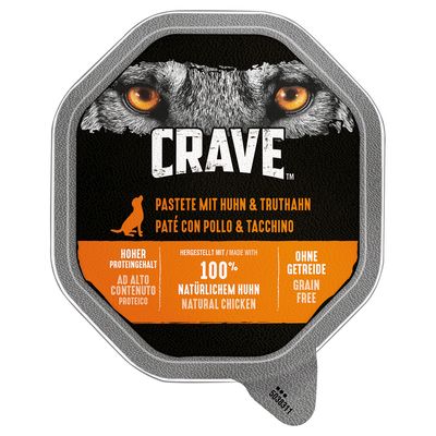 Crave Adult Paté Wet Dog Food 20 x 150g Lamb & Beef